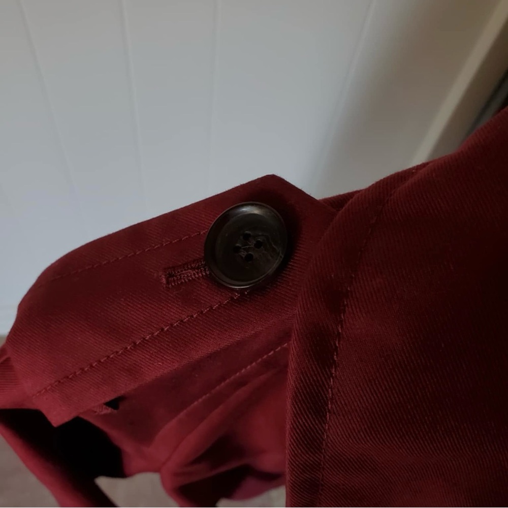 Classic Coach Short Trench Coat Oxblood Medium - Picture 8 of 15